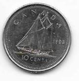 Canada 1993  10 cent  Dime Circulated