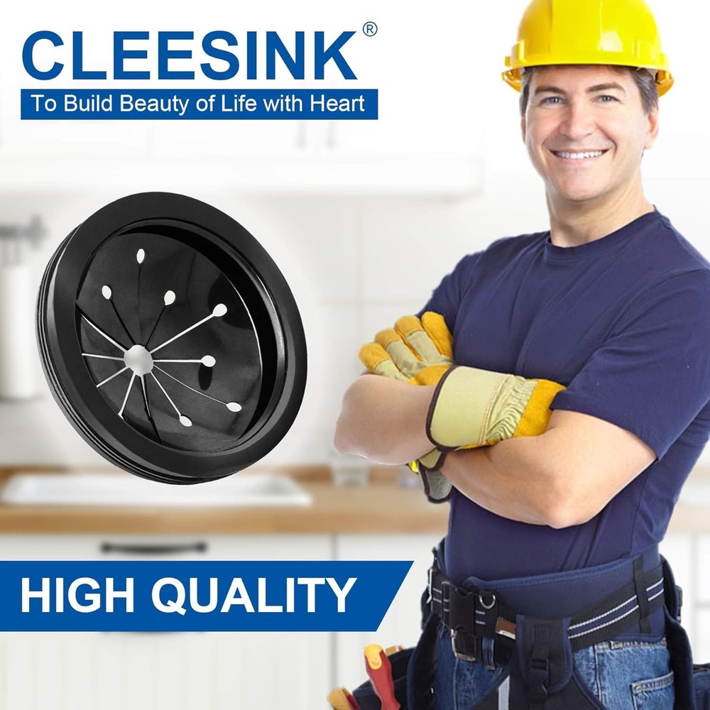 Round Black Splash Guard for Kitchen Sinks - Reduce Noise & Spills Effortlessly