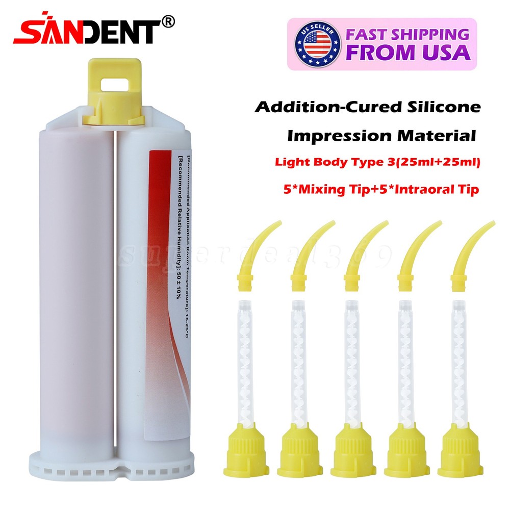 Light Body Regular Set – Cartridges & 10 Tips (Dental Impression Material) dk