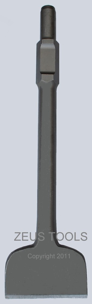 EXTRA WIDE FLAT JACK HAMMER CHISEL JACKHAMMER TILE LIFTING CHIPPING 30mm HEX