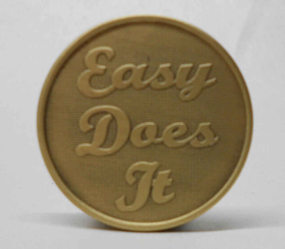 MEDALLION - SOBRIETY - EASY DOES IT SERENITY PRAYER - BRONZE