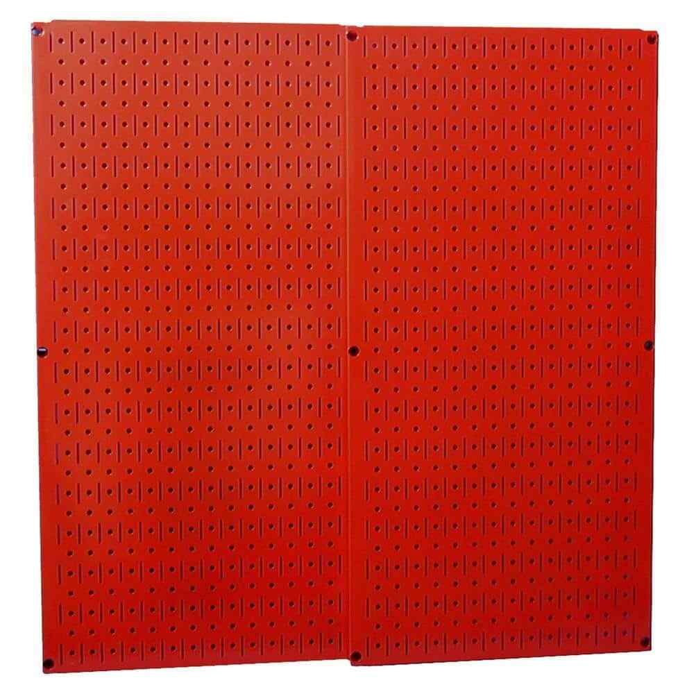 Metal Wall Pegboard Peg Board Panel Organizer Shelf Display Tools Garage 2 Pack