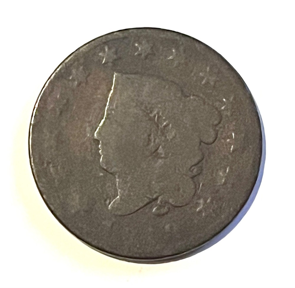1828 Large Cent, Coronet Head, Copper - #LC128
