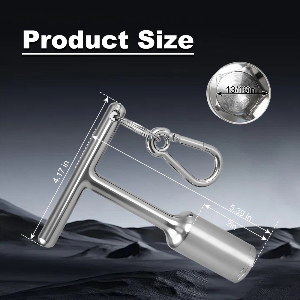 13/16" T-Handle Penta Socket Wrench Tool for Pad-mounted Transformers