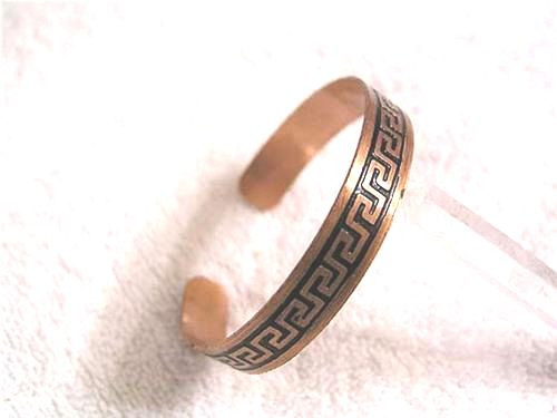Copper bracelet solid adjustable 1/2 inch wide c36