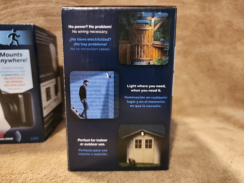 Lot of 2: Globe ARC LIGHT, motion sensor light, battery operated.