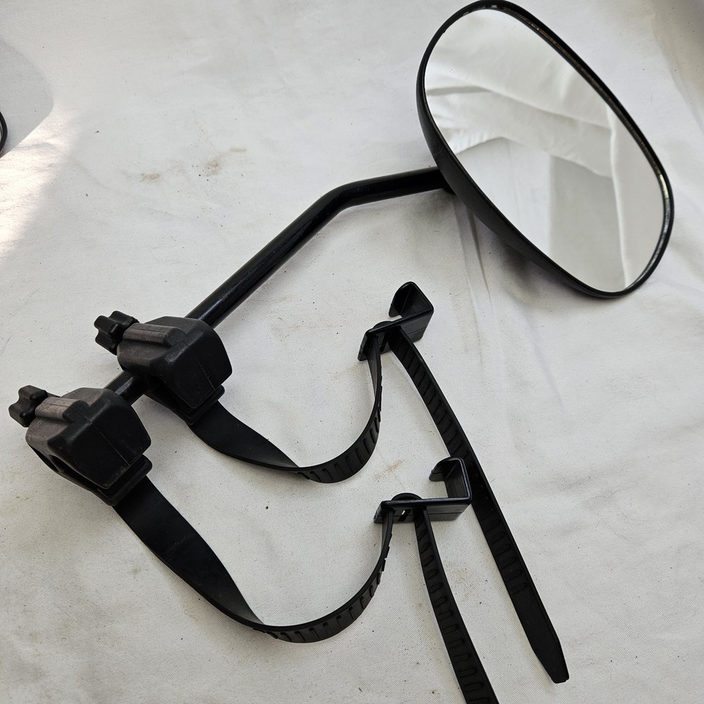 Universal Towing Mirrors Pair Caravan. Elasticated Strap Clip On Fit