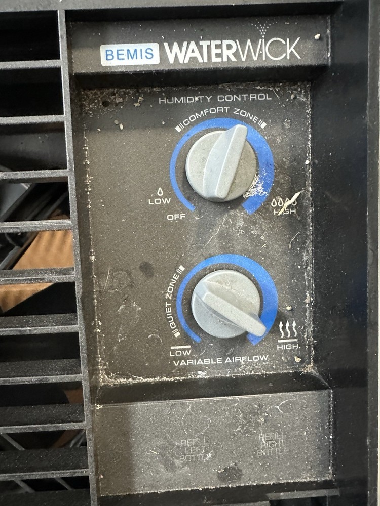 Big Bemis Automatic Humidifier No. 6964 Replacement Knobs Gray Water Wick