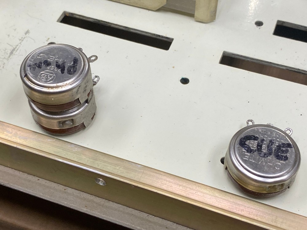 Stereo Ampro Console Front Panel with Switches - Knobs - VU's - Attenuators