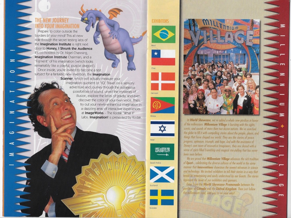 2000 EPCOT MILLENNIUM CELEBRATION COMMEMORATIVE 27 PAGE PROGRAM DISNEY WORLD
