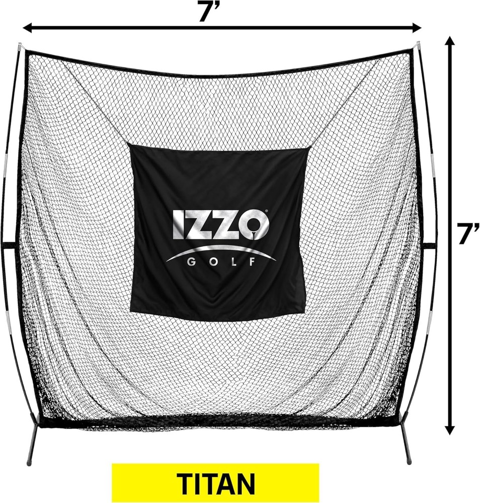 Oversized 12' x 10' Titan Golf Hitting Net - Easy Setup & Strong Support