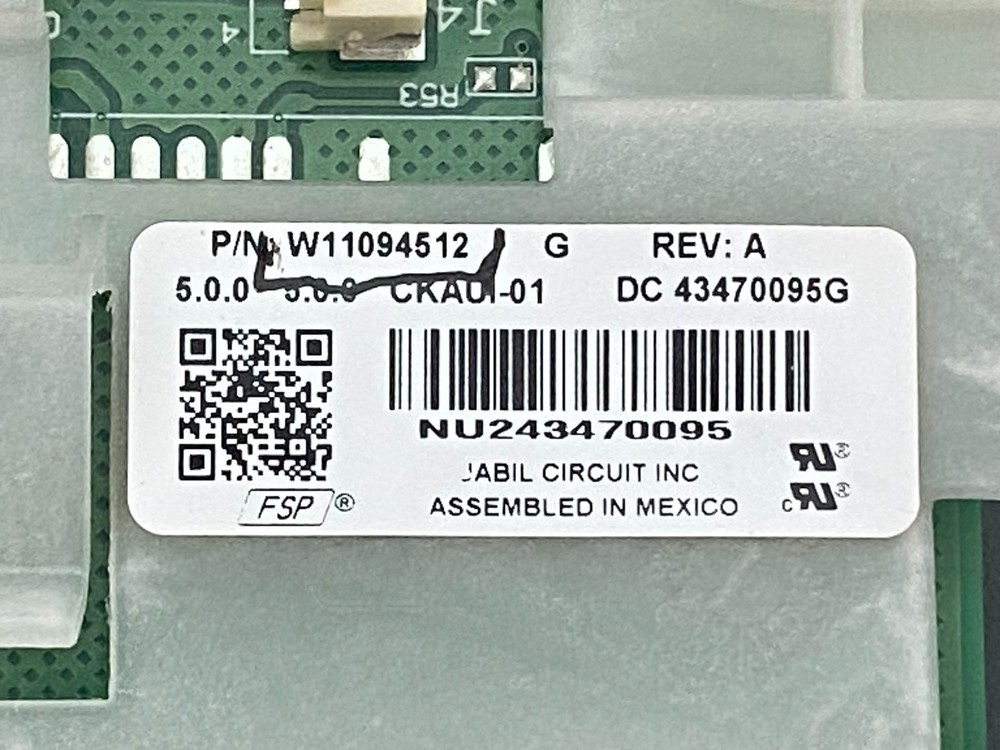 KitchenAid Double Oven Display Control Board P# W11094512
