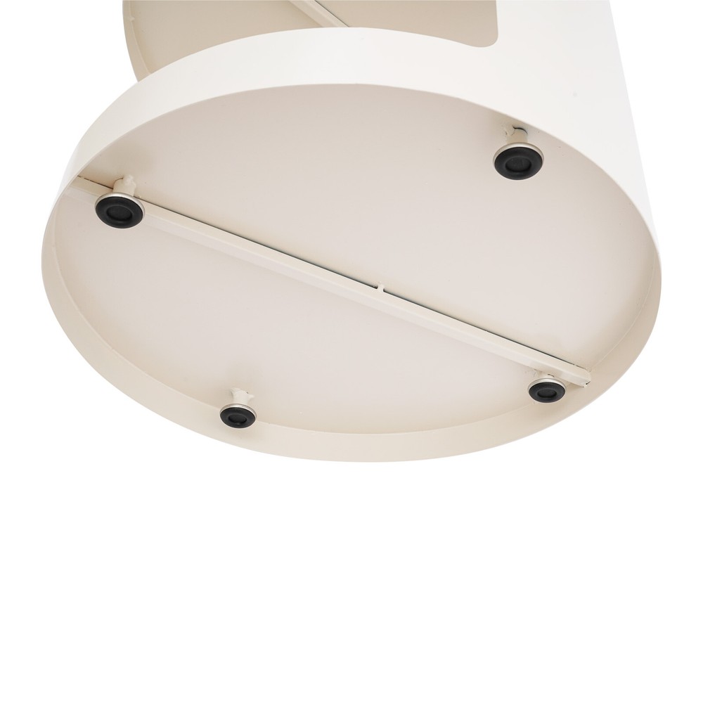 3 Tier Side Table Modern Coffee Table Sofa Bedside Table Round Organizer White