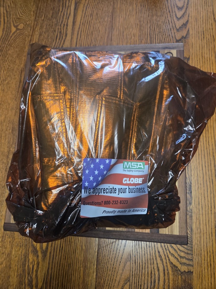 NOS Globe ALUMINIZED FIREFIGHTER TURNOUT JACKET Proximity Size 42