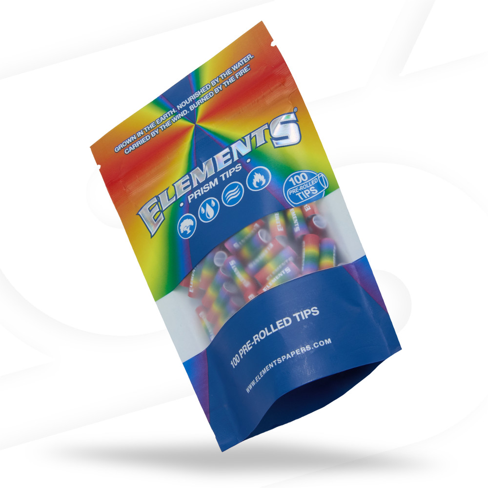 Elements Prism Pre- Rolled Tips Bag | 100 Tips