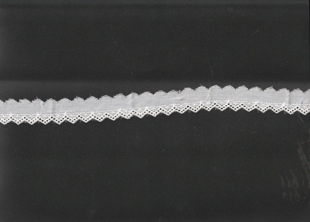 Vintage White 2cm Zig Zag Edging Lace