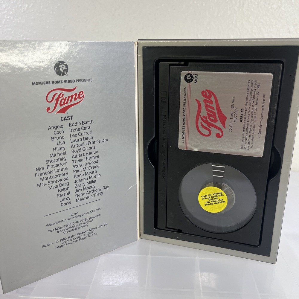 FAME MGM GATEFOLD BETA BETAMAX!