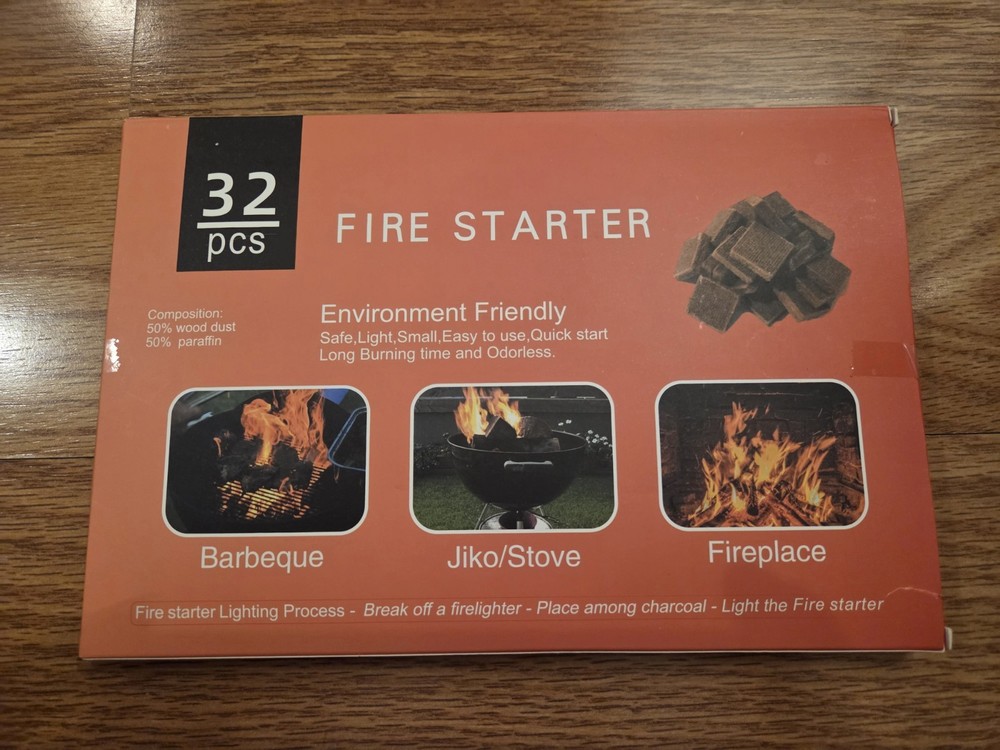 Fire Starter Squares, 32 Pack