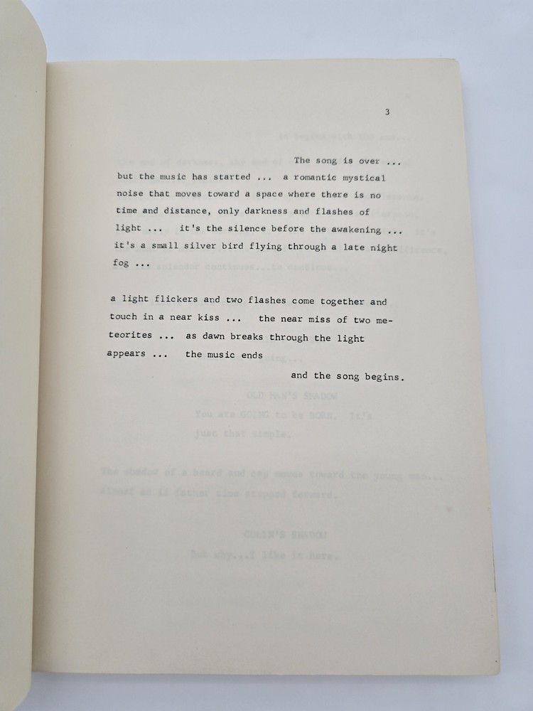 FOREVER / Floyd Mutrux 1977 Unproduced Screenplay Movie Script