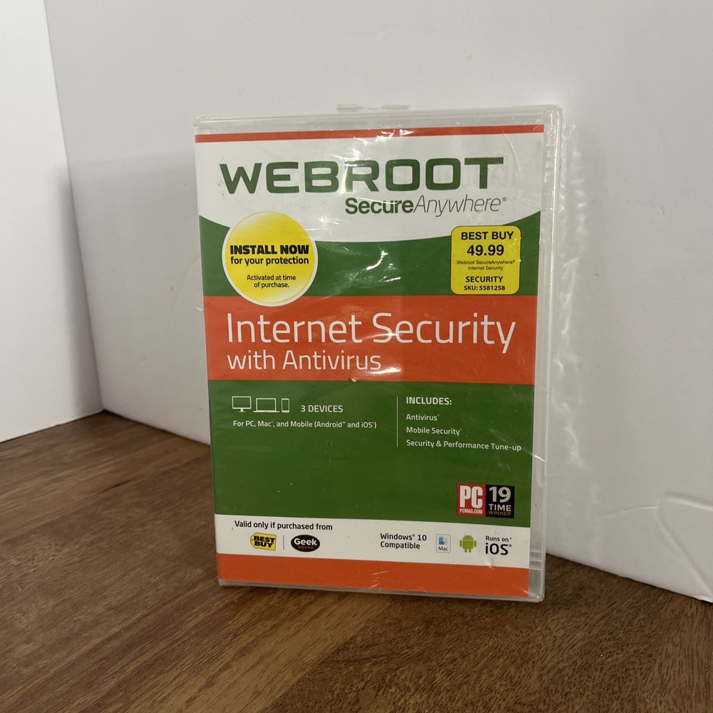 WEBROOT Internet Security  Windows 10 Compatible