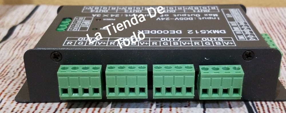 HIGH POWER LED DMX 512 OR DMX512 DECODER 24 CHANNEL READ