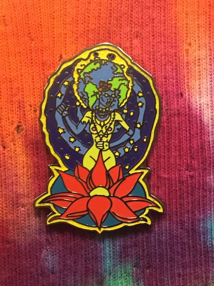Earth Mama Cheese hat pin Twiddle The String Cheese Incident mashup