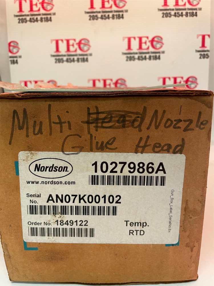 Nordson Multi Nozzle Glue Head 1027986A