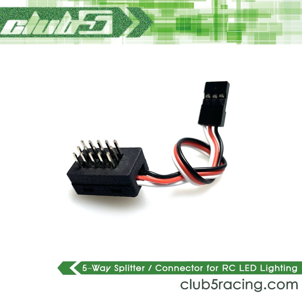 5-Way Micro Splitter Servo / Lighting for RC Crawlers (V2)