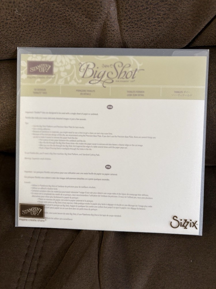 Stampin’ Up! Sizzix Big Shot So Detailed Thinlits Dies 142751 Cardmaking