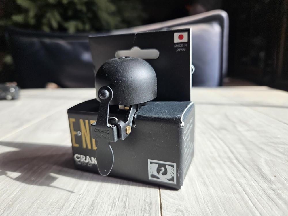 💥Bicycle Bell CRANE E-NE Black with Clamp E NE