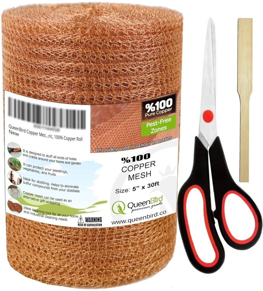 100% Copper Mesh 30 ft Roll - Innovative Rodent & Pest Control Solution