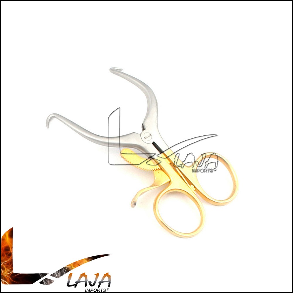 Gelpi Retractors 3.5" Sharp Points Gold Handle Surgical Veterinary Instruments