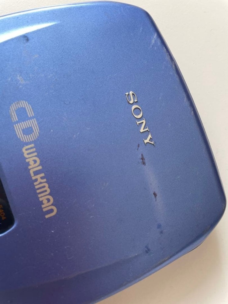 SONY D-E404 COMPACT DISC COMPACT PLAYER CD WALKMAN ESP AVLS Blue DC4.5V