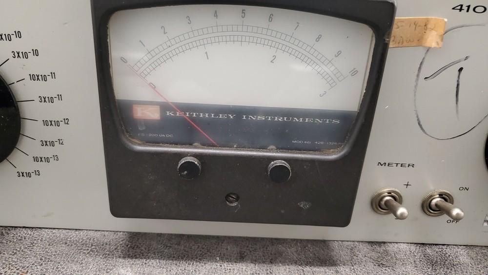Keithley Instruments Model 410 Full Scale Micro-Microammeter Tested and Working
