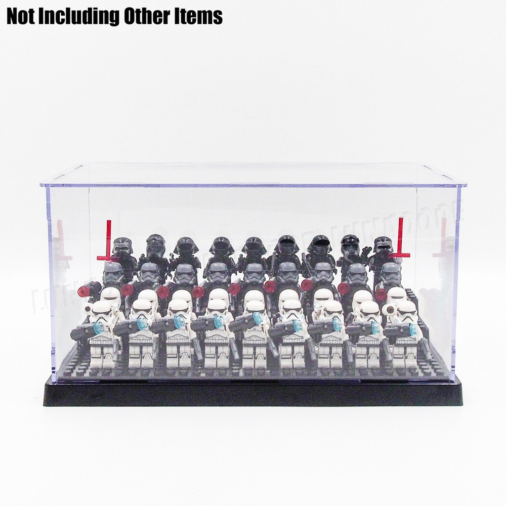 Acrylic Display Case Steps Box Showcase Mini Figures Storage Building Blocks
