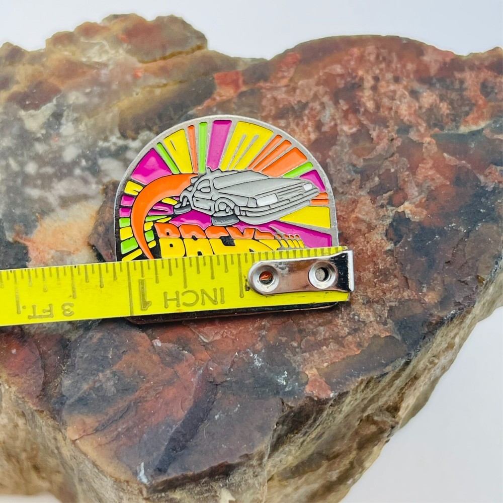 Back to the Future Universal Studios 1995 Metal Pin Back