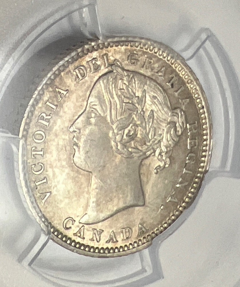 1882 H Canada 10 Cent PCGS MS62 Silver Coin