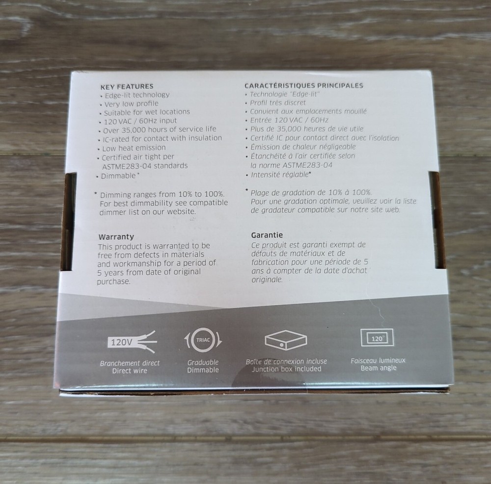 DALS Lighting 5004SQ-CC 4” Essential Panel Square Recessed Light