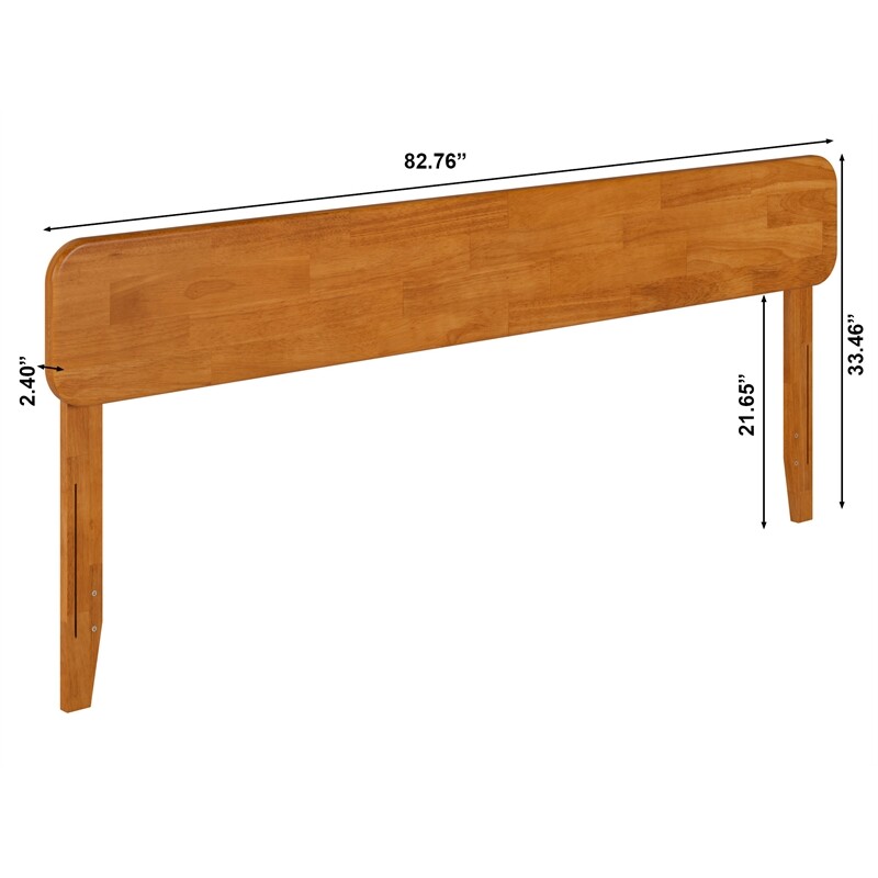 Florence King Solid Wood Headboard in Light Toffee