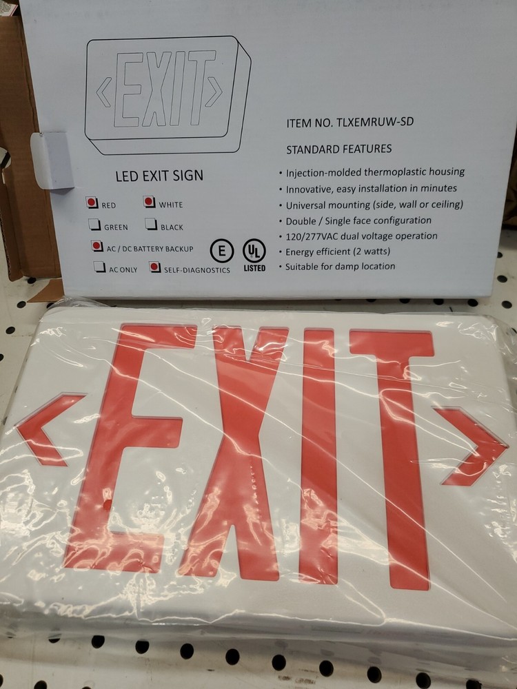 Evenlite Telesis TLXEMRUW-SD exit sign