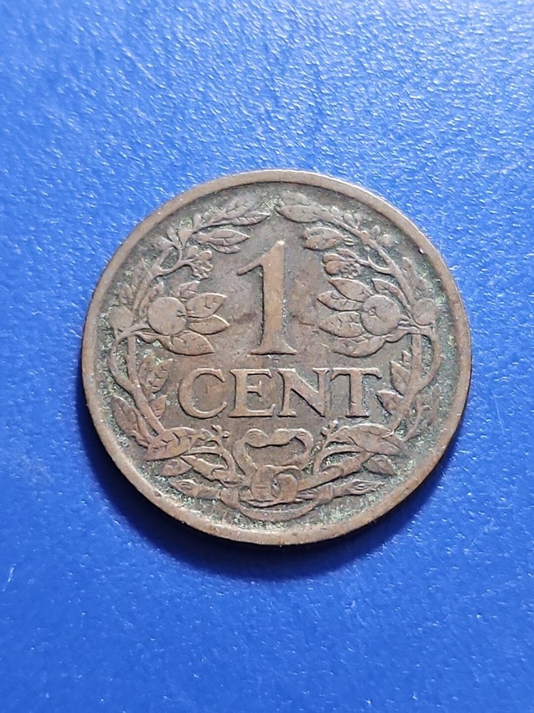 1922 Netherlands 1 Cent Coin (KM.#152)