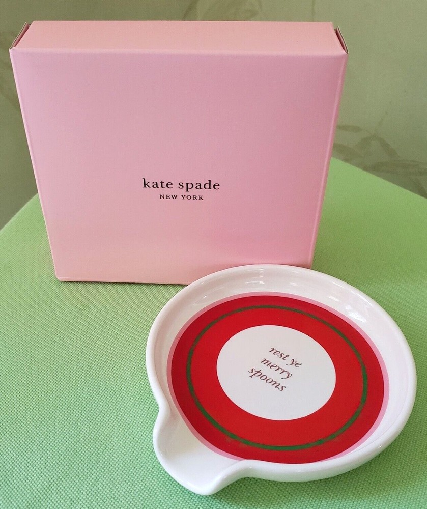 KATE SPADE SPOON REST:NWT CHERRY DOT, WILLOW DRIVE, or MERRY & BRIGHT
