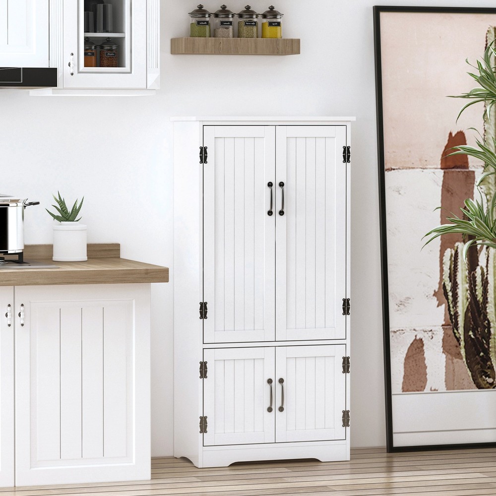 48.5" Kitchen Pantry, Storage Cabinet, Cupboard Organizer