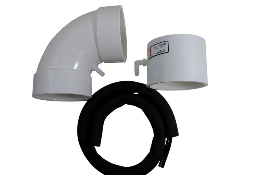 Radon Mitigation Condensation Bypass Collar System