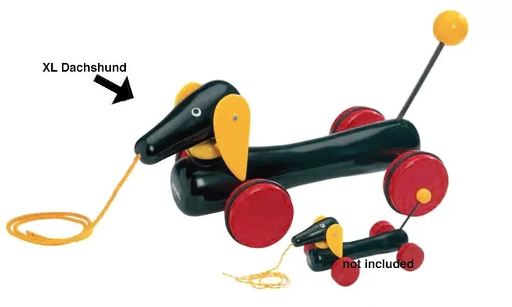 BRIO Extra Large Dachshund pull toy