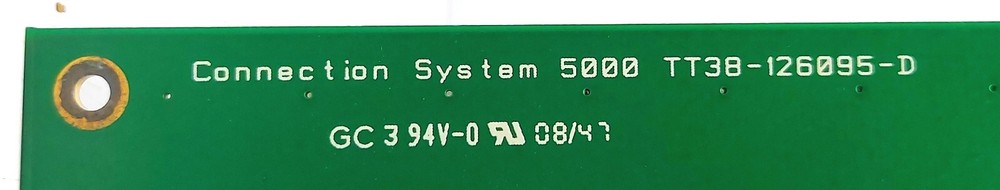Connection system 5000 TT38-126095-D PCB Card