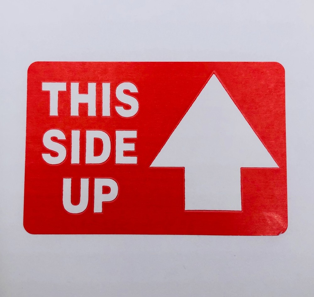 20 This Side Up 2x3" Stickers Packaging Box Safety Mailing Labels Small Business