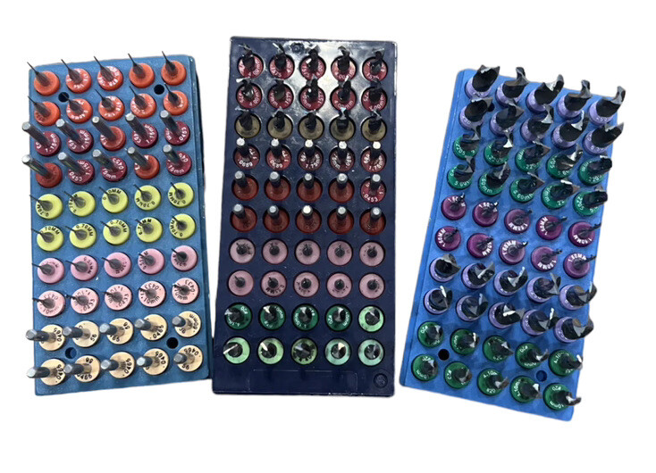 150-Resharpened Micro Carbide Bits Mills PCB Drills Mostly Unused Machinist Tool
