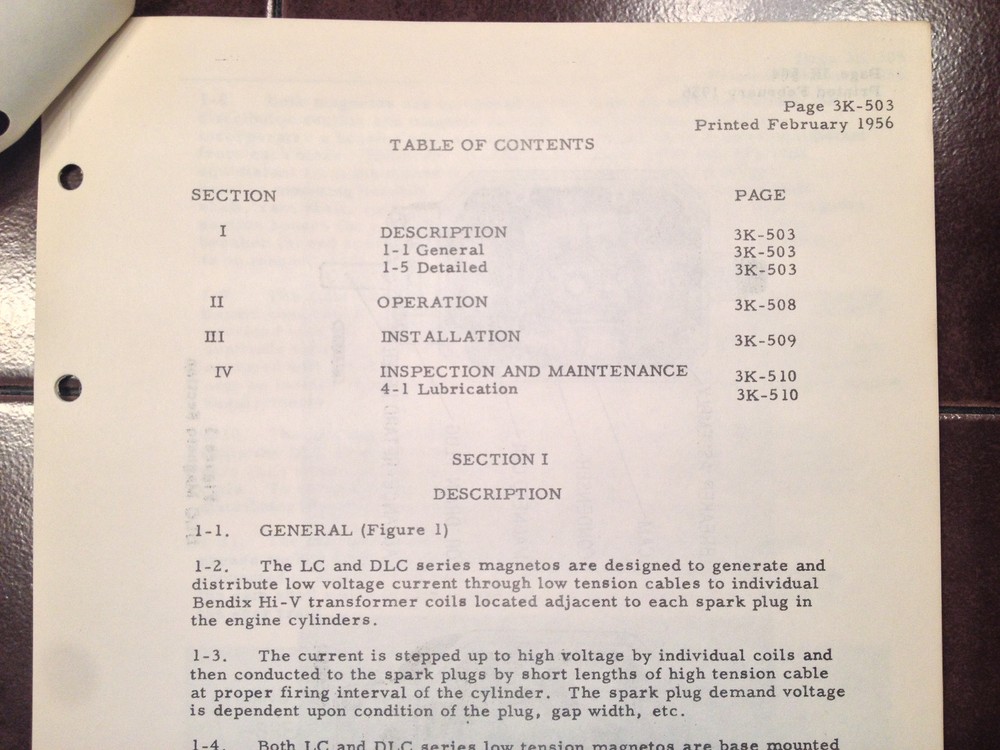 Bendix LC & DLC Magnetos Install, Service & Operation Manual