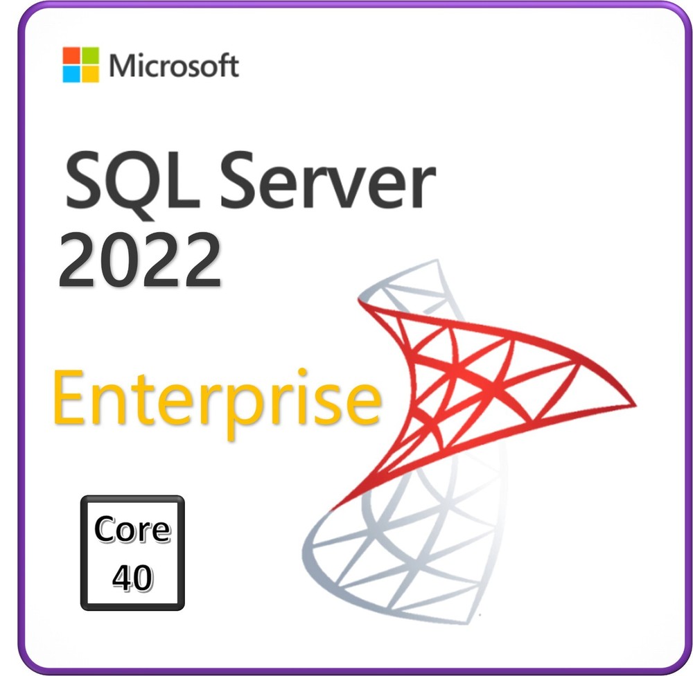 Microsoft SQL Server 2022 Enterprise , 40 Core License (CAL Version)